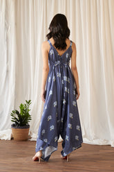 Space Blue Palazzo Jumpsuit